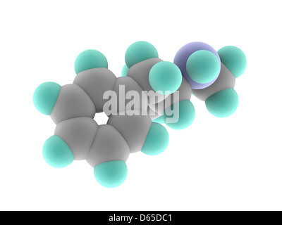 Methamphetamine drug molecule Stock Photo