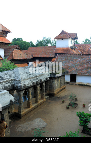 Padmanabhapuram Palace Thuckalay in Kanyakumari District, Tamilnadu, India Stock Photo