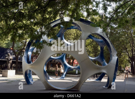 New York, NY - 21 June 2008 - Buckminster Fuller's Fly's Eye Dome in LaGuardia Gardens. Stock Photo