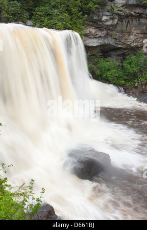 MAIN WATERFALLS BLACKWATER FALLS STATE PARK WEST VIRGINIA USA Stock Photo