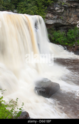 MAIN WATERFALLS BLACKWATER FALLS STATE PARK WEST VIRGINIA USA Stock Photo