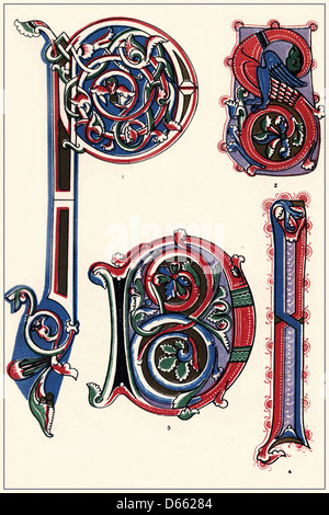 An illustration by W. R. Tymms from 1860 showcasing calligraphy ...