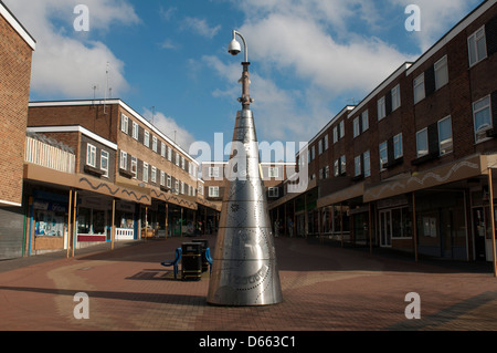 The Parade shopping precinct, Kingshurst, West Midlands, England, UK Stock Photo