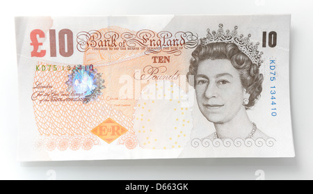 Ten pound note Stock Photo