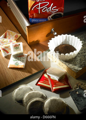 Still life, assorted paper products. Stock Photo