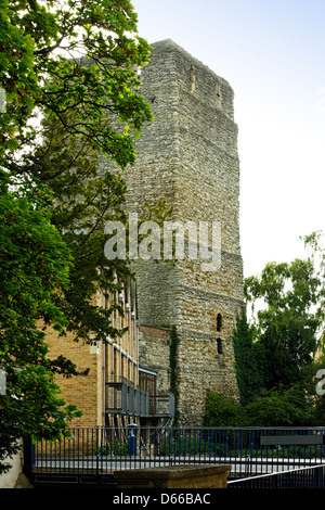 View of St George's Tower, Oxford Castle, Oxford, England Stock Photo