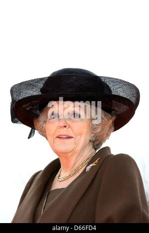 Queen Beatrix of The Netherlands opens the renewed Rijksmuseum together with director Wim Pijbes in Amsterdam, The Netherlands, 13 April 2013. Photo: Patrick van Katwijk / NETHERLANDS AND FRANCE OUT Stock Photo