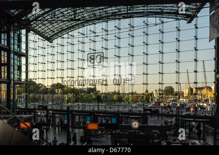 Berlin's main train station (Hauptbahnhof). Germany. Stock Photo