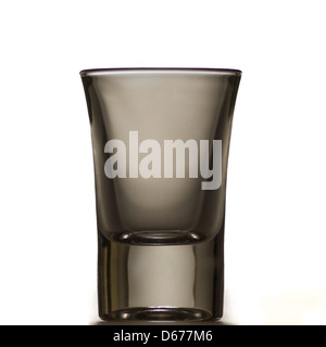 Shot Glass with High Key background Stock Photo