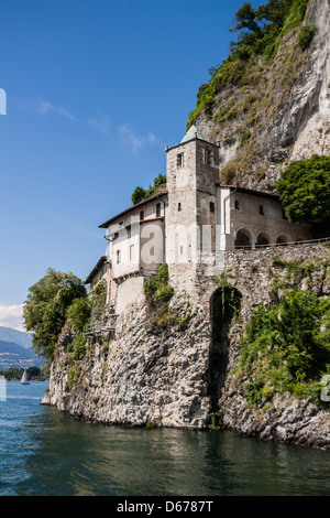The Santa Caterina Monastery, Lake Maggiore, Leggiuno, Italy Stock Photo
