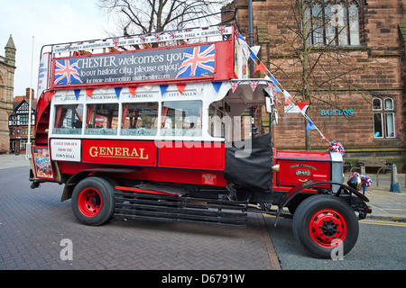 Old London General B type bus in WW1 livery at Great North Steam Fair ...