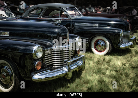1941 Cadillac Series 62, Antique Car Show, Sully Historic Site, Chantilly, Virginia Stock Photo