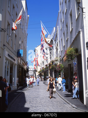 High Street, Saint Peter Port, Guernsey, Channel Islands Stock Photo