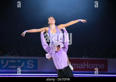 Cathy Reed &  Chris Reed (JPN), APRIL 14, 2013 - Figure Skating : the ISU World team Trophy Figure Skating Championships, the GALA Exhibition at Yoyogi 1st Gymnasium, Tokyo, Japan. (Photo by AFLO SPORT) Stock Photo