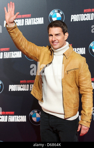 Tom Cruise Spanish premiere of 'Mission: ImpossibleGhost Protocol' at ...