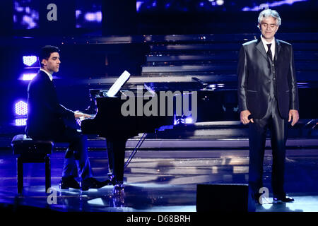 delightfully handsome Amos Bocelli takes centre stage with his