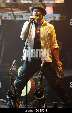 Saxophonist Todd Cooper performs on stage during The Alan Parsons Live Project tour 2012 at Circus Krone in Munich, Germany, 19 July 2012. Photo: Revierfoto