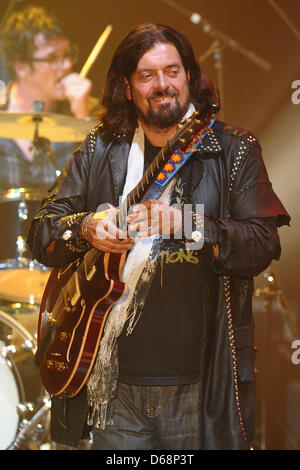 British musician, producer and guitarist Alan Parsons performs on stage during The Alan Parsons Live Project tour 2012 at Circus Krone in Munich, Germany, 19 July 2012. Photo: Revierfoto Stock Photo