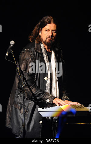 British musician and producer Alan Parsons plays the keyboard during a The Alan Parsons Live Project concert at Colosseum Theater in Essen, Germany, 20 July 2012. Photo: Revierfoto Stock Photo
