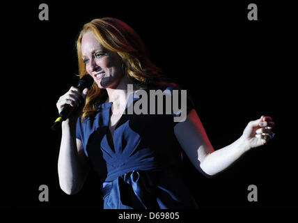 Daughter of US Jazz singer Tony Bennett, singer  Antonia Bennett,  performs at the Admiralspalast in Berlin, Germany, 01 August 2012. Photo: BRITTA PEDERSEN Stock Photo