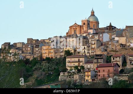 The hilltop town of Piazza Armerina, Sicily, Italy. Stock Photo