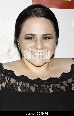 Nikki Blonsky Opening night of the Broadway production of 'Bonnie and Clyde' at the Gerald Schoenfeld Theatre - Arrivals New Stock Photo