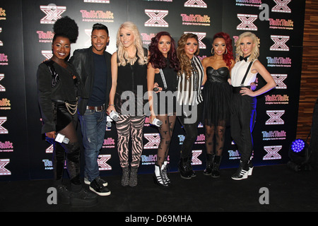 Misha B, Marcus Collins, Amelia Lily and Jade Thirlwall, Leigh-Anne Pinnock, Jesy Nelson and Perrie Edwards of Little Mix X Stock Photo