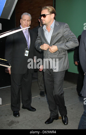 Leonardo DiCaprio Celebrities at ABC Studios for 'Good Morning America' New York City, USA - 07.11.11 Stock Photo