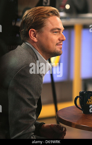 Leonardo DiCaprio Celebrities at ABC Studios for 'Good Morning America' New York City USA Mr Stock Photo