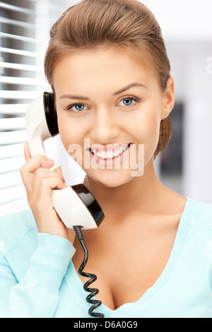 businesswoman with phone Stock Photo