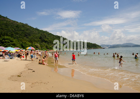 Brazil, state of Santa Catarina, Camboriu. Popular local Atlantic Ocean beach. Stock Photo