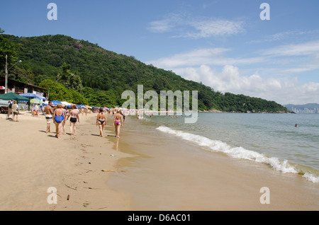 Brazil, state of Santa Catarina, Camboriu. Popular local Atlantic Ocean beach. Stock Photo