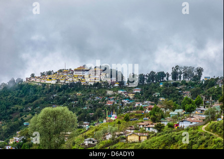 The ancient 17th Century Buddhist monastery in Tawang, western Arunachal Pradesh, India. Stock Photo