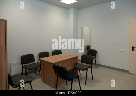 Lviv, Ukraine, lounge for coach and his staff at the Arena Lviv, Spielstaette for the Euro 2012 Stock Photo