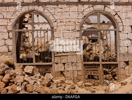 Ruined Ottoman Coral Buildings, Suakin, Sudan Stock Photo