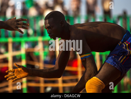 Nuba Wrestlers, Khartoum, Sudan Stock Photo