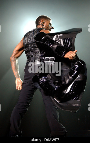 Usher performing a sold out concert at the Ahoy stadium Rotterdam, The Netherlands - 01.03.11 Stock Photo