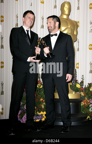 Atticus Ross and Trent Reznor 83rd Annual Academy Awards (Oscars) held at the Kodak Theatre - Press Room Los Angeles, Stock Photo