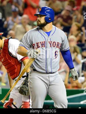 Umps Satch Davidson (4) and Joe West (22) tell Atlanta Braves Bob