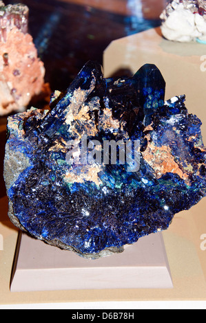 Azurite, Natural History Museum, Los Angeles, CA Stock Photo