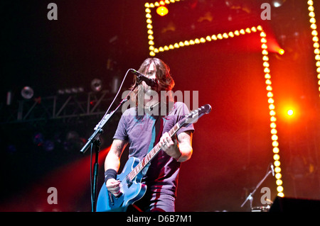 Dave Grohl Foo Fighters performing live at Wembley Arena London, England.. (Mandato Stock Photo