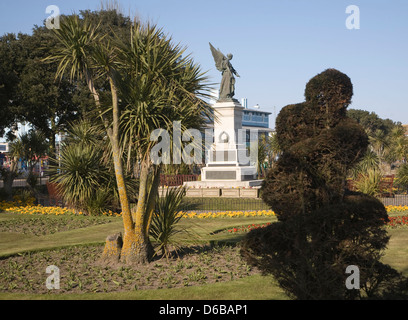 War Memorial in the Memorial Garden, Marine Parade West, Clacton on Sea, Essex, England Stock Photo