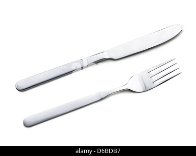 fork and knife Stock Photo