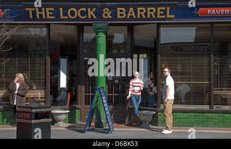 The Lock and Barrel the only pub in Frinton on Sea, Essex, England Stock Photo