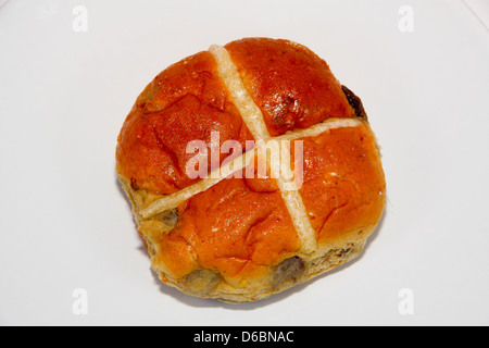 Traditional Hot Cross bun Easter treat Stock Photo