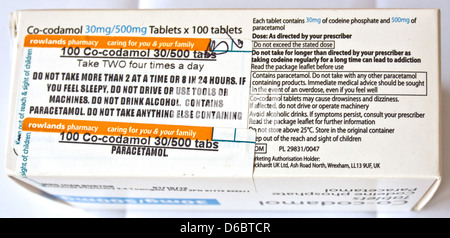 Medication Drug Warning Label Stock Photo