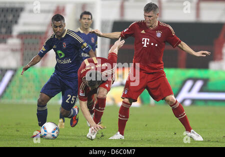 Munich?s Bastian Schweinsteiger (L-R), Ivica Olic, Thomas ...