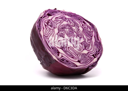 Red cabbage on a white background Stock Photo