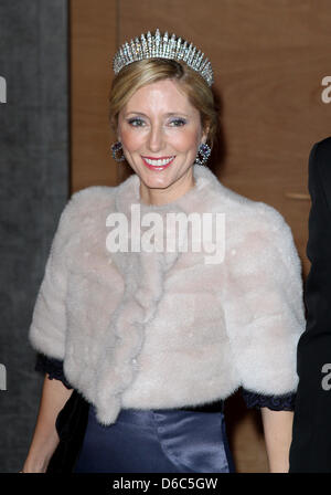 Crown Princess Marie-Chantal of Greece attends attends the gala performance on the occasion of the Queen Margrethe's 40th jubilee, in the Royal Concert Hall in Copenhagen, Denmark, 14 January 2012. Photo: Patrick van Katwijk / NETHERLANDS OUT Stock Photo