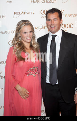 Molly Sims and Scott Stuber at the US premiere of Netflix's 'Glass